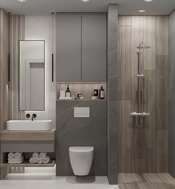 Modern Small Bathroom Remodel in Washington, DC
