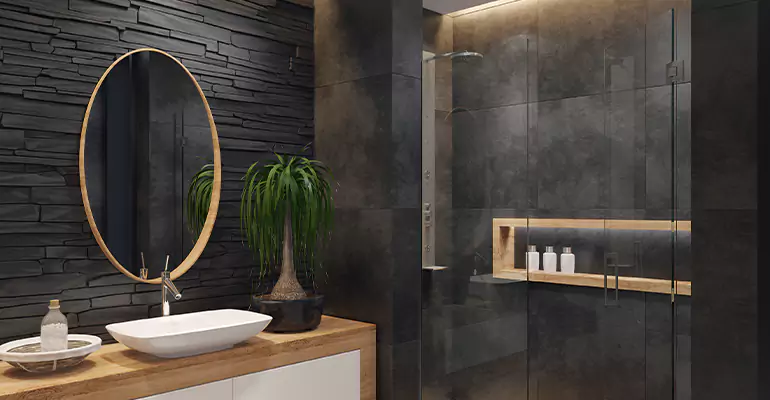 Bathroom Floor Tile Remodel in Washington