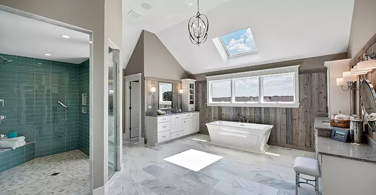 Guest Bathroom Flooring Remodel in Washington